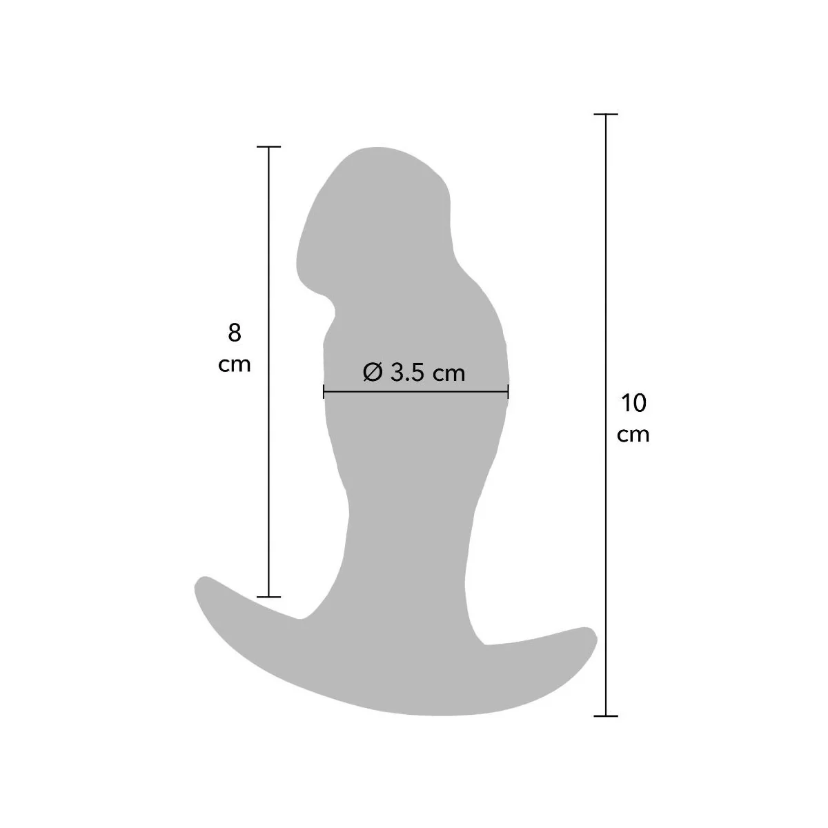 Inferno Realistischer Analsplug 10 cm von Hidden Desire
