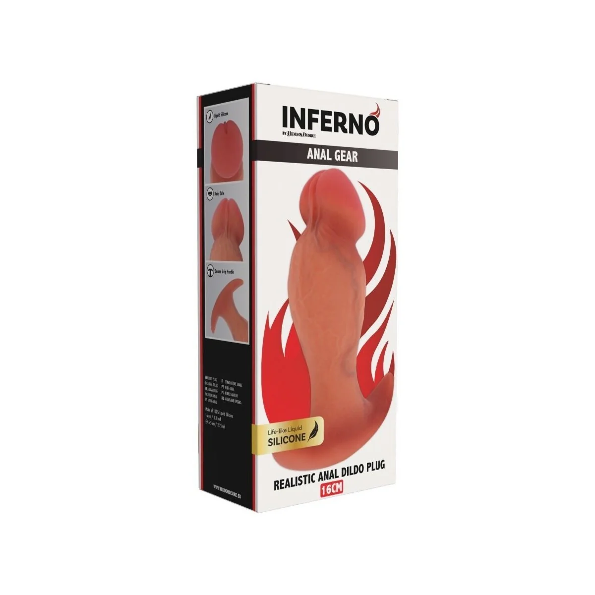 Inferno Realistischer Analsplug 16 cm von Hidden Desire
