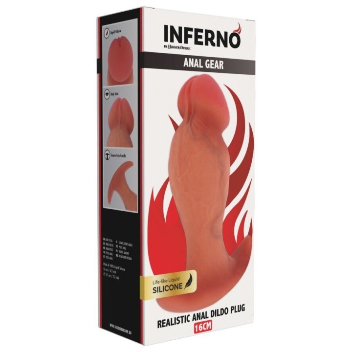 Inferno Realistischer Analsplug 16 cm von Hidden Desire