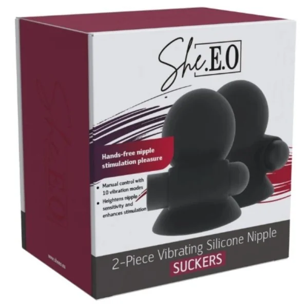Wiederaufladbares Vibrations-Nippel-Sauggel von She.E.O