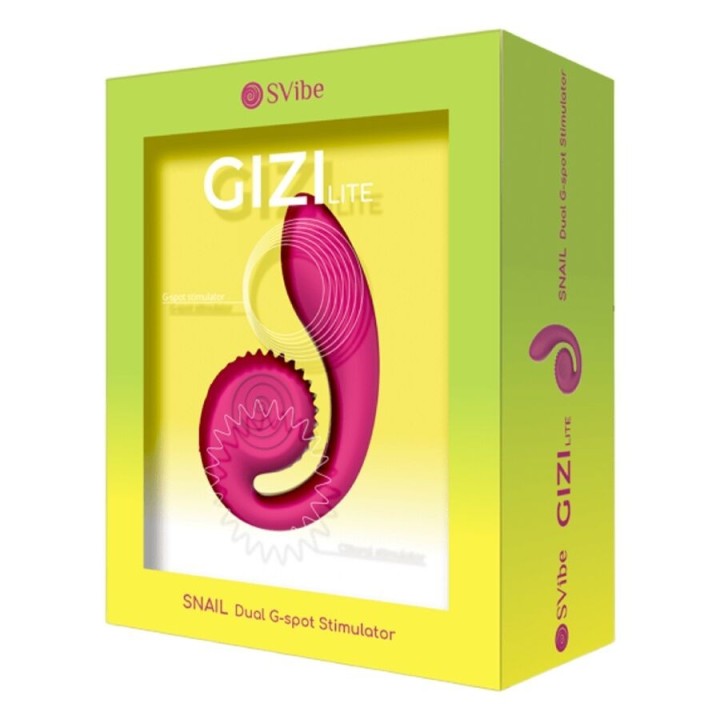 Gizi Lite Dual G-Spot & Clitoral Pink Vibrator von Snail Vibe
