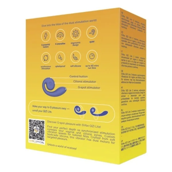 Gizi Lite Dual G-Punkt- & Klitorisvibrator (LILA) von Snail Vibe