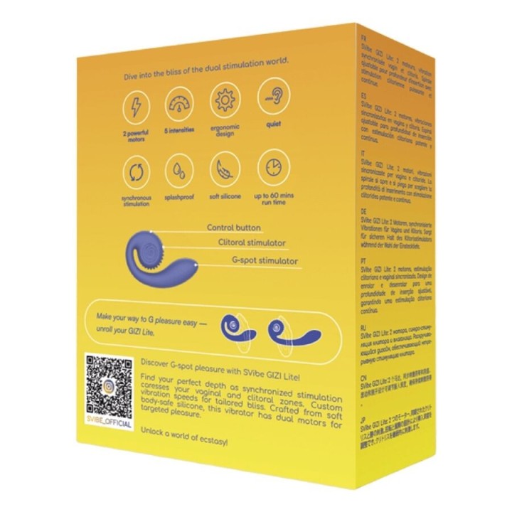 Gizi Lite Dual G-Punkt- & Klitorisvibrator (LILA) von Snail Vibe