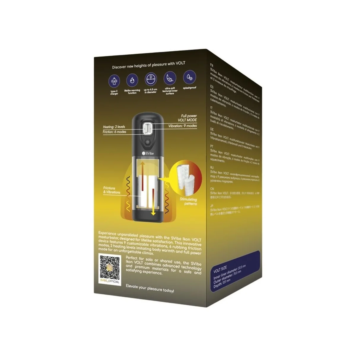 Ikon Volt Masturbator mit Hitze- und Reibungseffekt von Snail Vibe