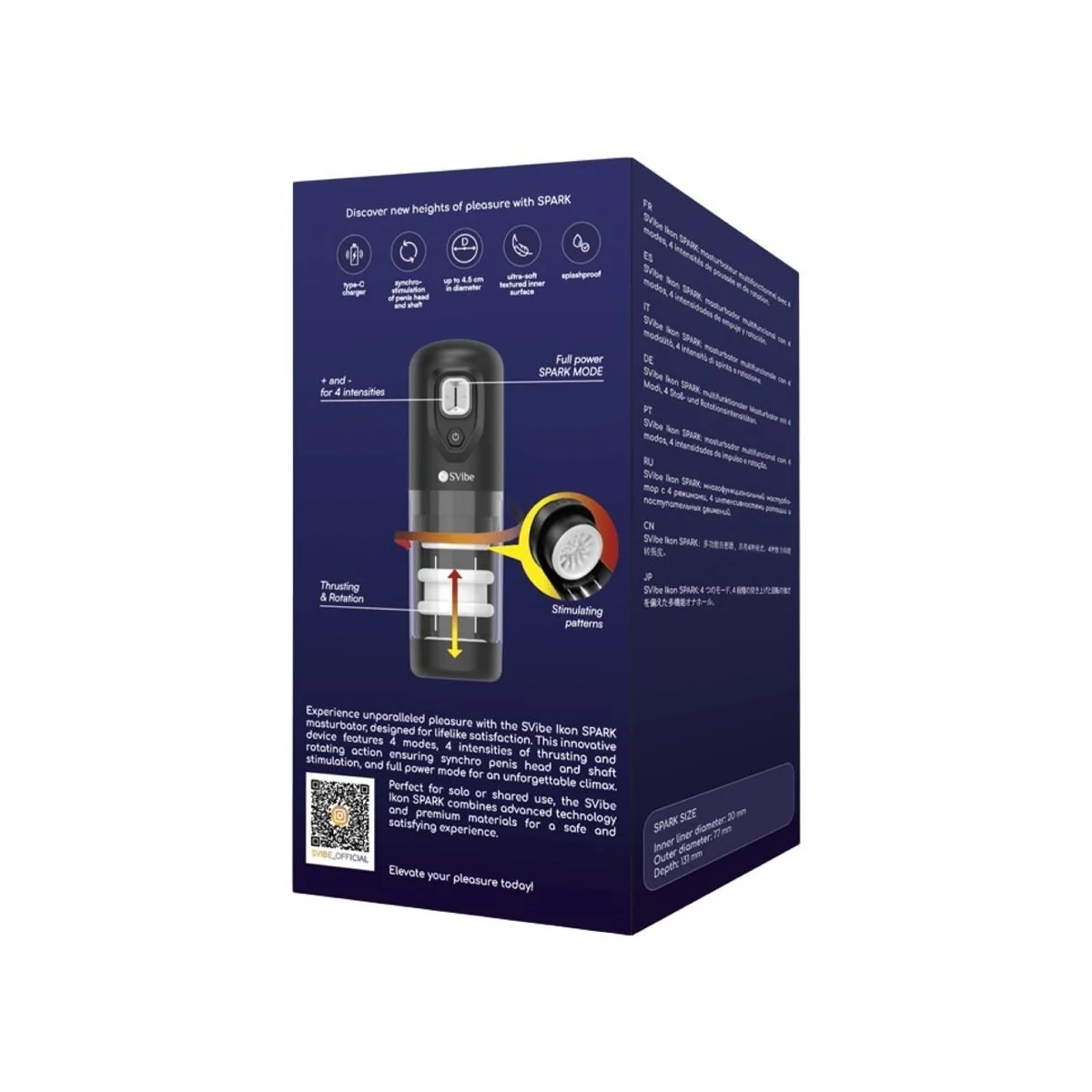Ikon Spark Stoss- & Rotations-Masturbator von Snail Vibe