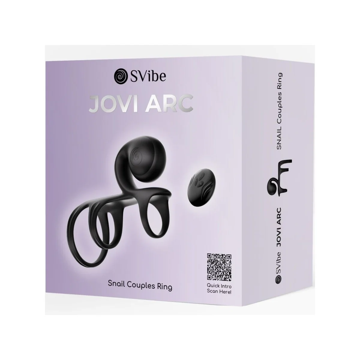 Jovi Arc Couple Ring Fernbedienung Schwarz von Snail Vibe