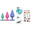Luster Anal Trainingsset S/M/L mit Blumenförmiger Basis von Romp