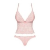 Delicanta Top & Höschen Pink von Obsessive | Fesselliebe.de