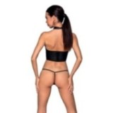 Genevia 2er Set mit offenem BH Schwarz von Passion-Exklusiv | Fesselliebe.de