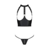 Genevia 2er Set mit offenem BH Schwarz von Passion-Exklusiv | Fesselliebe.de