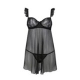 Milagros Chemise & Tanga Schwarz von Avanua | Fesselliebe.de