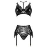 Noir Fantasy 3-Tlg. Set Schwarz von Beauty Night Fashion | Fesselliebe.de