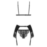 Obsidian Desire 3-Tlg. Set Schwarz von Beauty Night Fashion | Fesselliebe.de