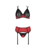 Magnolia 3er Set Rot-Schwarz von Casmir | Fesselliebe.de