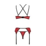 Magnolia 3er Set Rot-Schwarz von Casmir | Fesselliebe.de