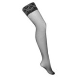 Netz Halterlose Schwarz H036 von Kotek | Fesselliebe.de