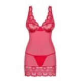 Chemise & Tanga Rot 853-Che-3 von Obsessive | Fesselliebe.de