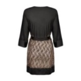 Allunes Peignoir Schwarz-Leo Size Plus von Obsessive | Fesselliebe.de