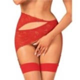 Atenica Strumpfgürtel Rot von Obsessive | Fesselliebe.de