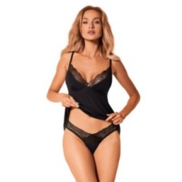 Bella Rou Top & Höschen Schwarz von Obsessive | Fesselliebe.de
