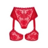 Belovya Garter Höschen Rot von Obsessive | Fesselliebe.de