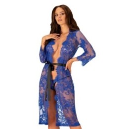 Cobaltess Peignoir Blau von Obsessive | Fesselliebe.de