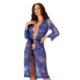 Cobaltess Peignoir Blau von Obsessive | Fesselliebe.de