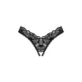 Donna Dream Offener Schritt Tanga Schwarz von Obsessive | Fesselliebe.de