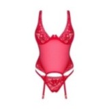 Lacelove Korsett & Tanga Rot von Obsessive | Fesselliebe.de