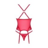 Lacelove Korsett & Tanga Rot von Obsessive | Fesselliebe.de