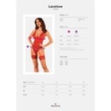 Lacelove Korsett & Tanga Rot von Obsessive | Fesselliebe.de