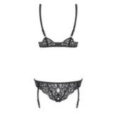 Laluna Offener Schritt Body Schwarz von Obsessive | Fesselliebe.de