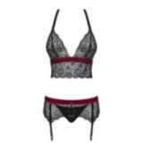 Rossita 3er Set Schwarz von Obsessive | Fesselliebe.de
