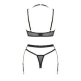 Selinne 3er Set Schwarz von Obsessive | Fesselliebe.de