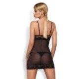 Wonderia Chemise & Tanga Schwarz von Obsessive | Fesselliebe.de