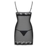 Wonderia Chemise & Tanga Schwarz von Obsessive | Fesselliebe.de