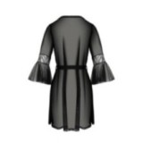 Eco Leafa Peignoir Schwarz von Passion Eco Collection | Fesselliebe.de