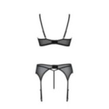 Eco Primula 3er Set mit offenem BH Schwarz von Passion Eco Collection | Fesselliebe.de