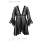 Eco Primula Peignoir Schwarz von Passion Eco Collection | Fesselliebe.de