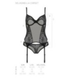 Eco Selaginella Korsett & Tanga Schwarz von Passion Eco Collection | Fesselliebe.de
