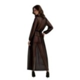 Eco Zinnia Peignoir Schwarz von Passion Eco Collection | Fesselliebe.de