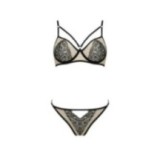 Lorina 2er Set Beige-Schwarz von Passion-Exklusiv | Fesselliebe.de