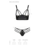 Malwia Bikini 2er Set Schwarz von Passion-Exklusiv | Fesselliebe.de