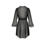 Amberly Size Plus Peignoir Schwarz von Passion Size Plus | Fesselliebe.de