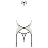 Mayennie Korsett & Tanga Ekru-Schwarz von SpaleXLine | Fesselliebe.de