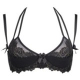 Plus Size BH Schwarz V-8711 von Axami Size Plus | Fesselliebe.de