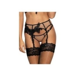 Strumpfgürtel Beige-Schwarz V-8842 von Axami | Fesselliebe.de