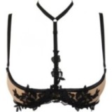 BH Schwarz mit Offenen Cups V-9661 von Axami | Fesselliebe.de