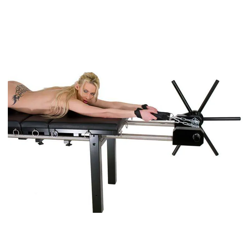 Bondage Streckbank mit Spindel, Fußpranger und Polster für Bdsm & Fetisch kaufen | Fesselliebe 2