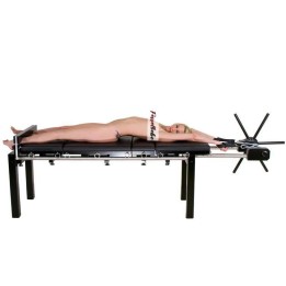 Bondage Streckbank mit Spindel, Fusspranger und Polster für BDSM & Fetisch | Fesselliebe.de